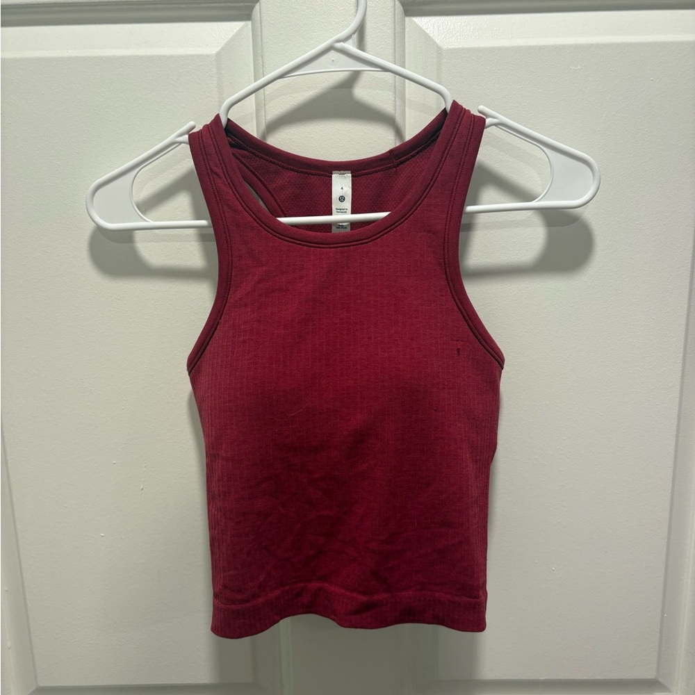 Lululemon Athletica Dark Red Tank Top